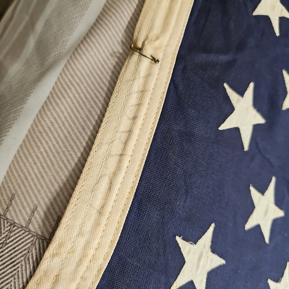 Annin Defiance American Flag Vintage 58" X 36" 50 Stars 100% Cotton Sewn - Picture 6 of 10